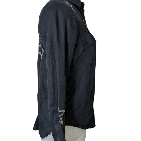 Rails Loren Button-Down Black Shirt Jacket...Size XXSmall - Picture 7 of 12